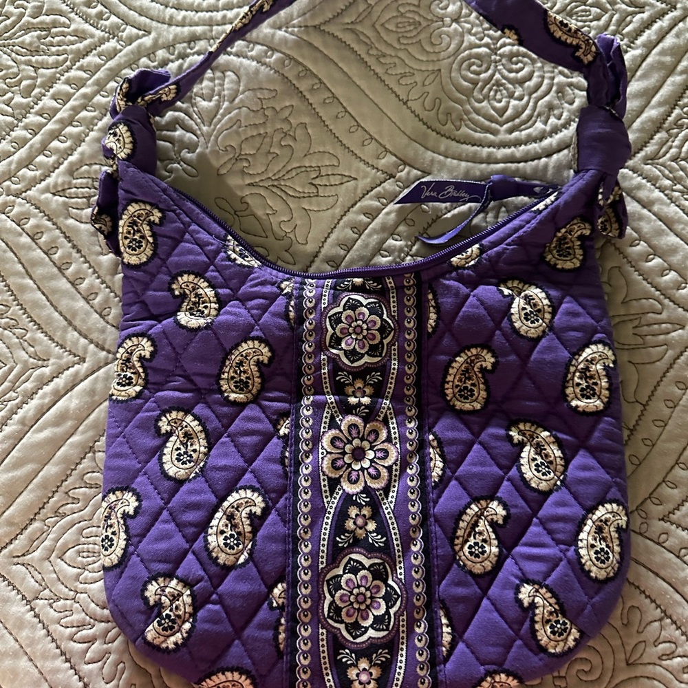 Vera Bradley Cotton Mini Purple Paisley